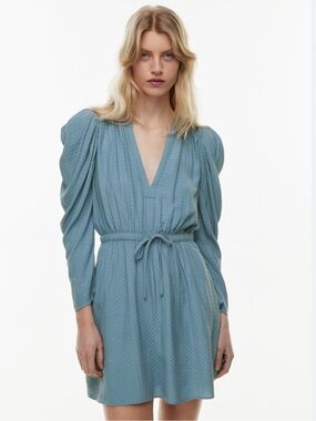 Little Moon Mini Dress in Dusty Blue